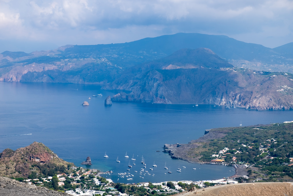 vista delle isole eolie